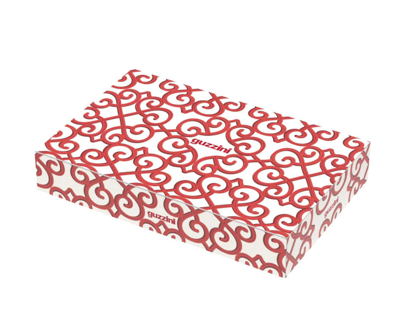 guzzini guzzini vassoio rettangolare natalizio harmonia melamina san con manici 335 x 54 cm table decor bianco rosso ean 8008392412601