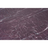 Piano tavolo HPL 80×80 cm sp. 10 mm finitura Blood Stone Velvet effetto marmo bordeaux, antigraffio. Made in Italy per bar e ristoranti