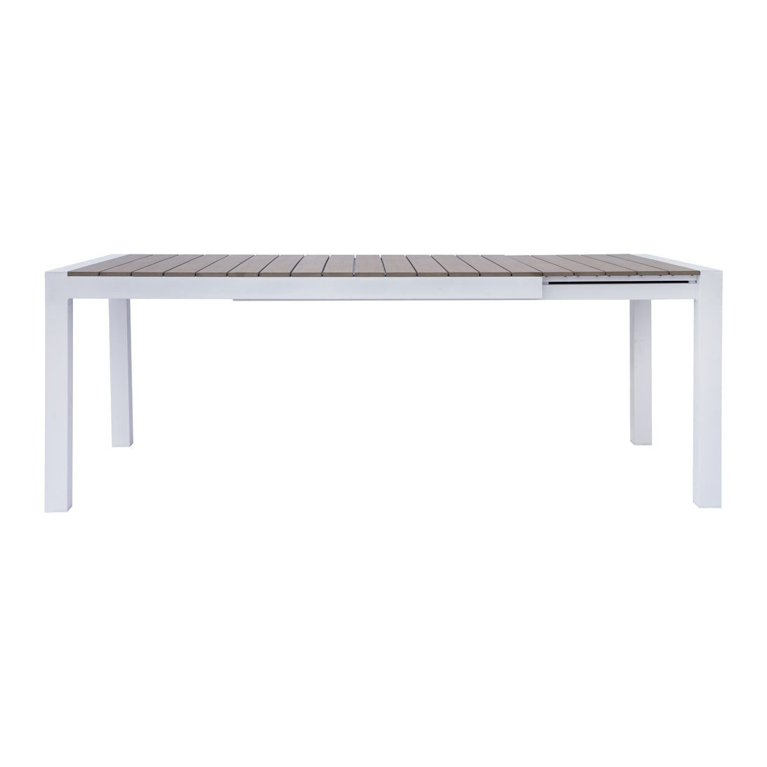 moia greenwood moia greenwood tavolo maiorca allungabile 160210x95 cm alluminio bianco con piano resin wood tavolo outdoor design moderno ean 8013054838019