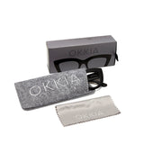 okkia okkia occhiale da lettura mod claudia premontato gatto soft touch spring nero diottrie 1 00 ean 8055773192911