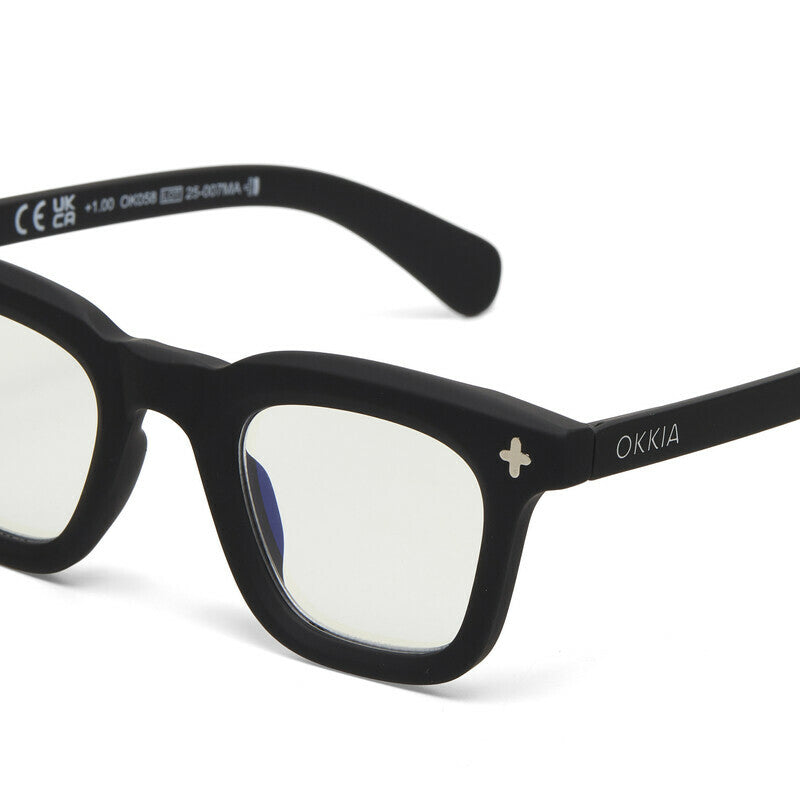 okkia okkia occhiale da lettura mod firenze premontato soft touch black diottrie 1 50 ean 8056211374746