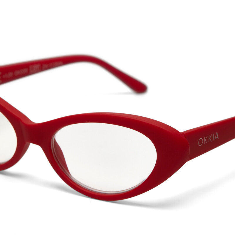 okkia okkia occhiale da lettura mod lina cat eye red diottrie 2 00 ean 8058093548741