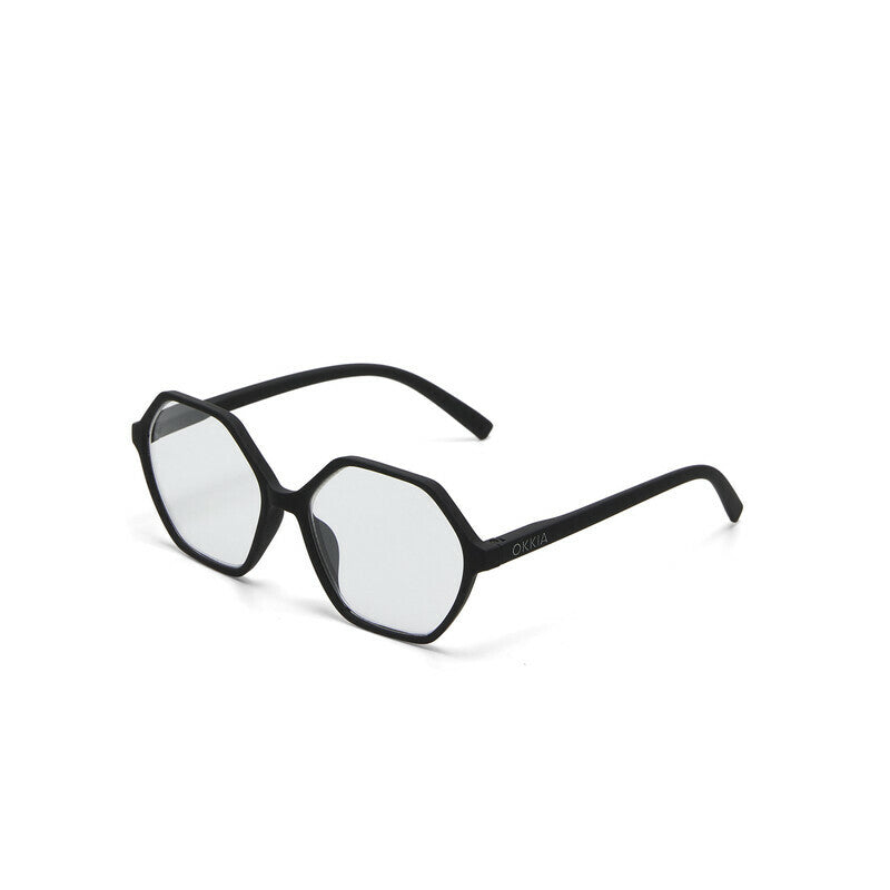 okkia okkia occhiale da lettura mod valencia premontato soft touch spring anti luce blu nero diottrie 2 50 ean 8056211374180