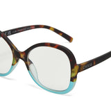 okkia okkia occhiale da lettura mod verona premontato butterfly soft touch spring anti luce blu havana blue diottrie 2 00 ean 8056211374029