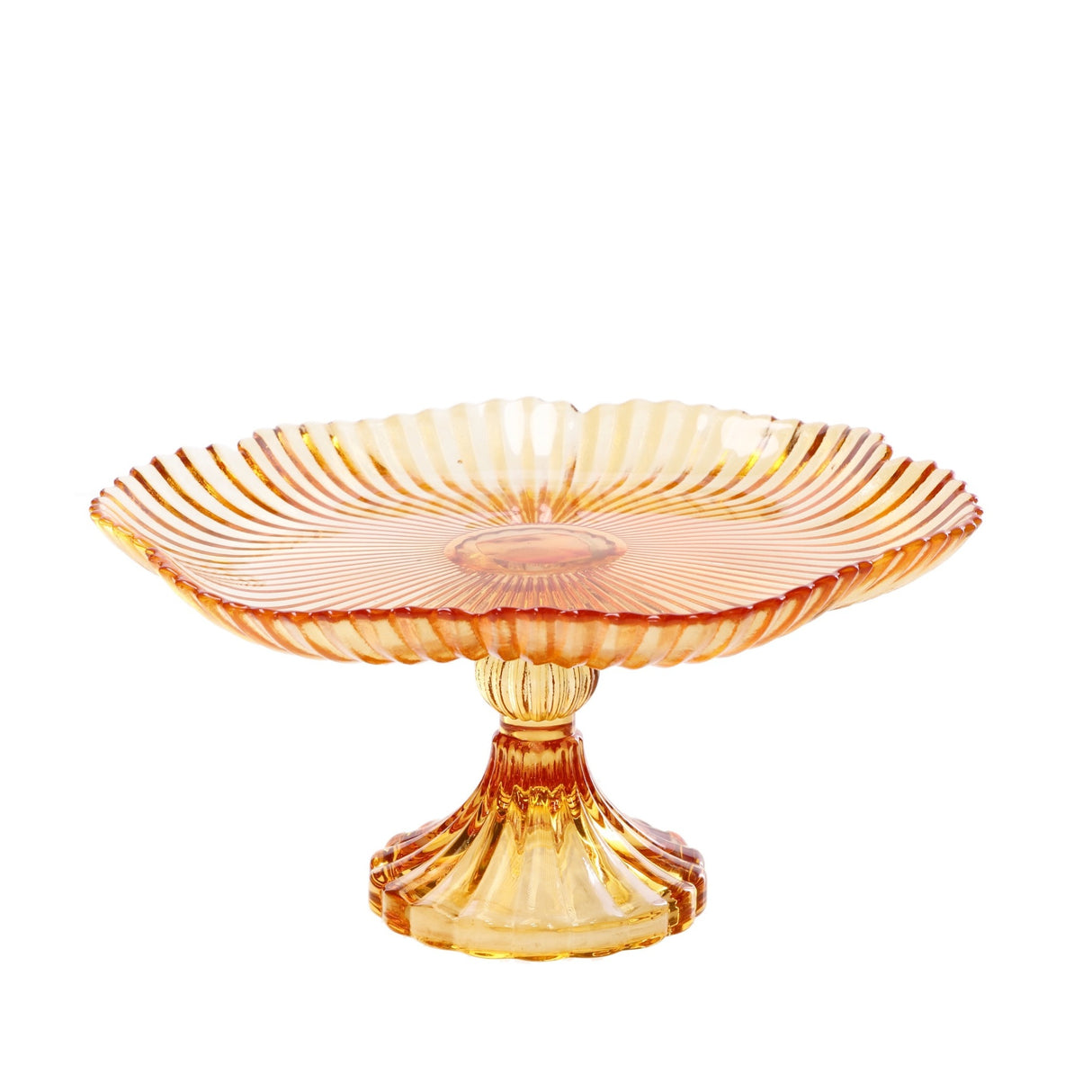 Italienisches Geschenk Italienisches Geschenk Glasvitrine, Durchmesser 20 cm, Höhe 105 cm, elegante Kuchenvitrine im modernen Design, 1 Stück, EAN 8057586208230