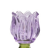 regalo italiano regalo italiano portacandela tealight vetro ass con gambo d 10 cm h 145 cm bomboniera 1 pz ean 8057586208223