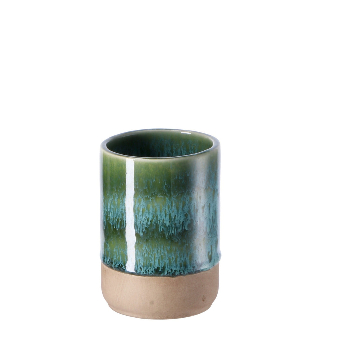 Italienisches Geschenk Italienisches Geschenk Zahnbürstenhalter aus Keramik Durchmesser 8 cm, Höhe 12 cm Moderner Zahnbürstenhalter für das Badezimmer 1 Stück EAN 8057586010017