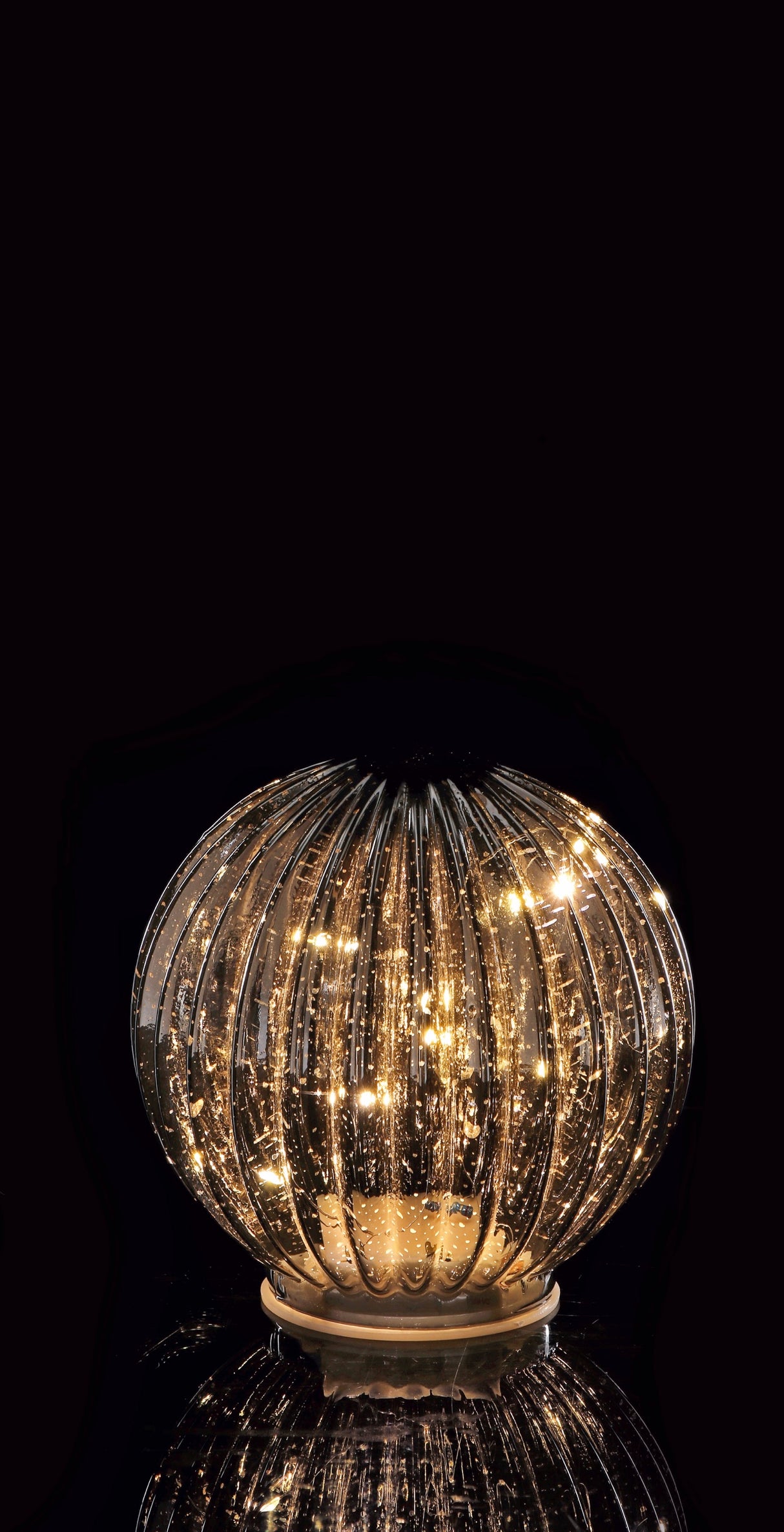 regalo italiano regalo italiano sfera natale vetro ass con 12 led d 15 cm oro 1 pz ean 8057586077584
