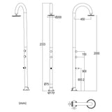 immagine-4-sined-luna-alu-bianca-lcd-doccia-in-alluminio-doppio-attacco-dacqua-con-soffione-iswitch-lcd-bianca-ean-8025431152687