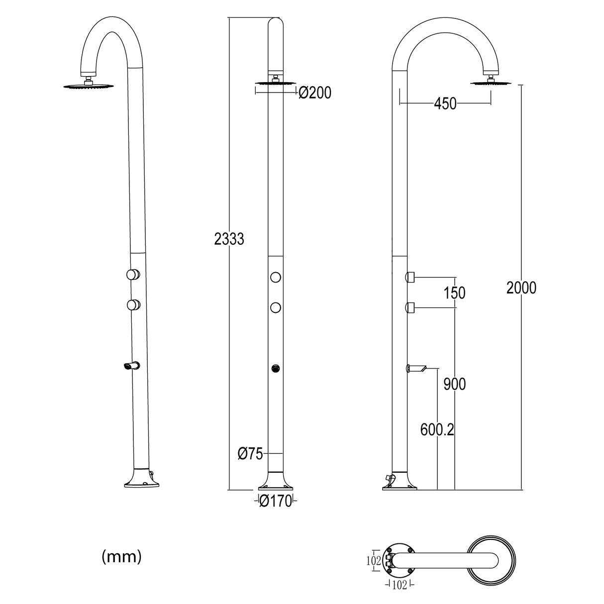 immagine-4-sined-luna-alu-nera-led-doccia-in-alluminio-doppio-attacco-dacqua-soffione-led-lavapiedi-nero-ean-8025431152816