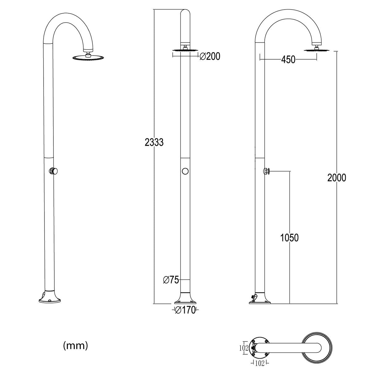 immagine-4-sined-luna-timer-nera-doccia-in-alluminio-doppio-attacco-acqua-temporizzata-soffione-tondo-nera-ean-8025431152946