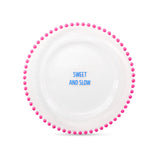 wd lifestyle wd lifestyle set 2 piattini d 195 cm in vetro decorazione moments of peace e sweet and slow rosa blu ean 8055035685021