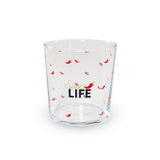 wd lifestyle wd lifestyle set 4 bicchieri in vetro 300 ml decoro scritte colorate ean 8055035685311