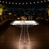 bigiemme bigiemme alzata trasparente in plexiglass per top led 39x39 cm h 20 cm
