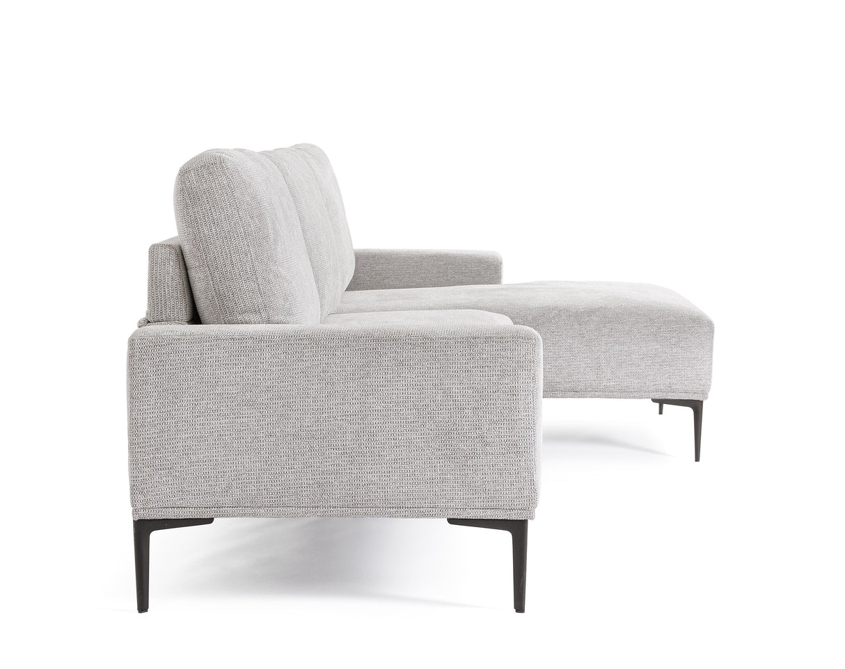 bizzotto bizzotto divano 3 posti washington con penisola grigio chiaro ean 8051836606296