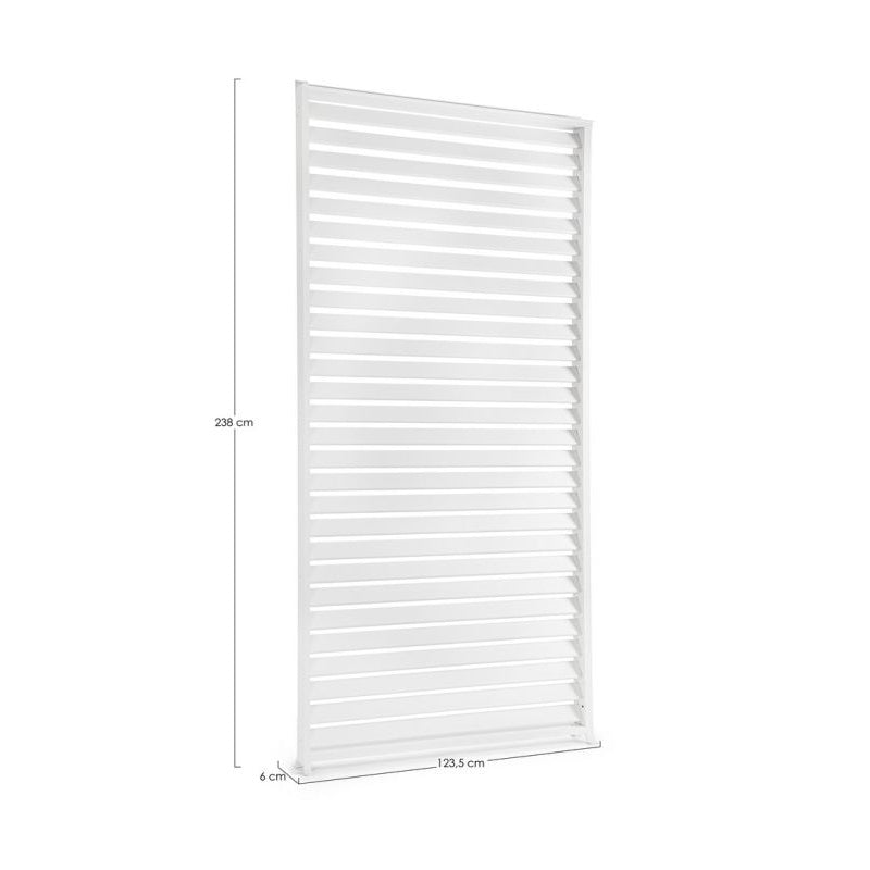 bizzotto bizzotto frangisole laterale per pergola ocean h 238 cm l 123 cm bianco ean 8051836473812