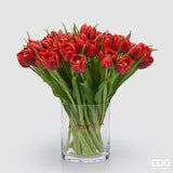 edg enzo de gasperi edg enzo de gasperi bouquete tulipano chiuso x4 h 40 cm con bocciolo rosso grenat ean 8059824612786
