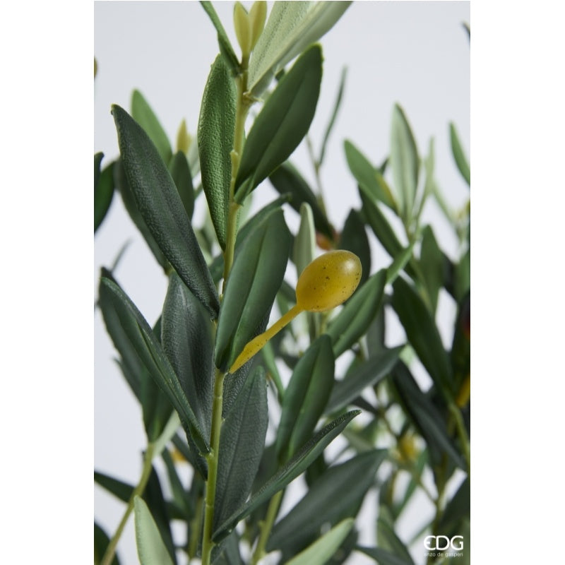 edg enzo de gasperi edg enzo de gasperi olivo con vaso h 129 cm pianta artificiale anti uv verde ean 8059824607621