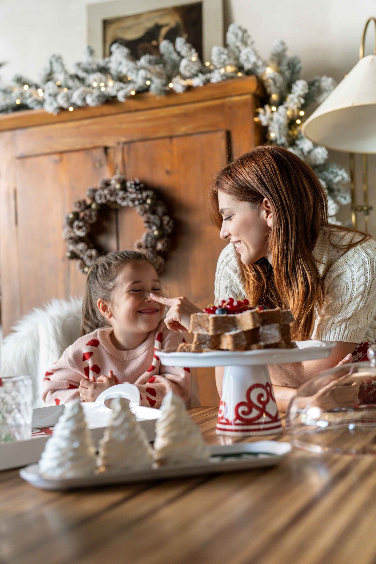 guzzini guzzini set tortiera natalizia harmonia melamina d 304 cm h 15 cm table decor bianco rosso ean 13292331