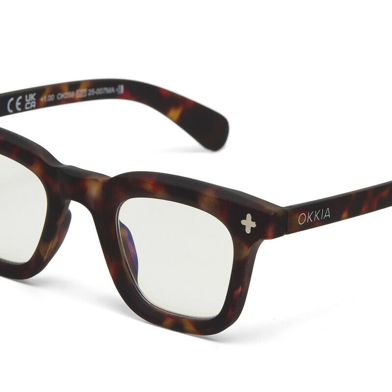 okkia okkia occhiale da lettura mod firenze premontato soft touch classic havana diottrie 2 50 ean 8056211374814