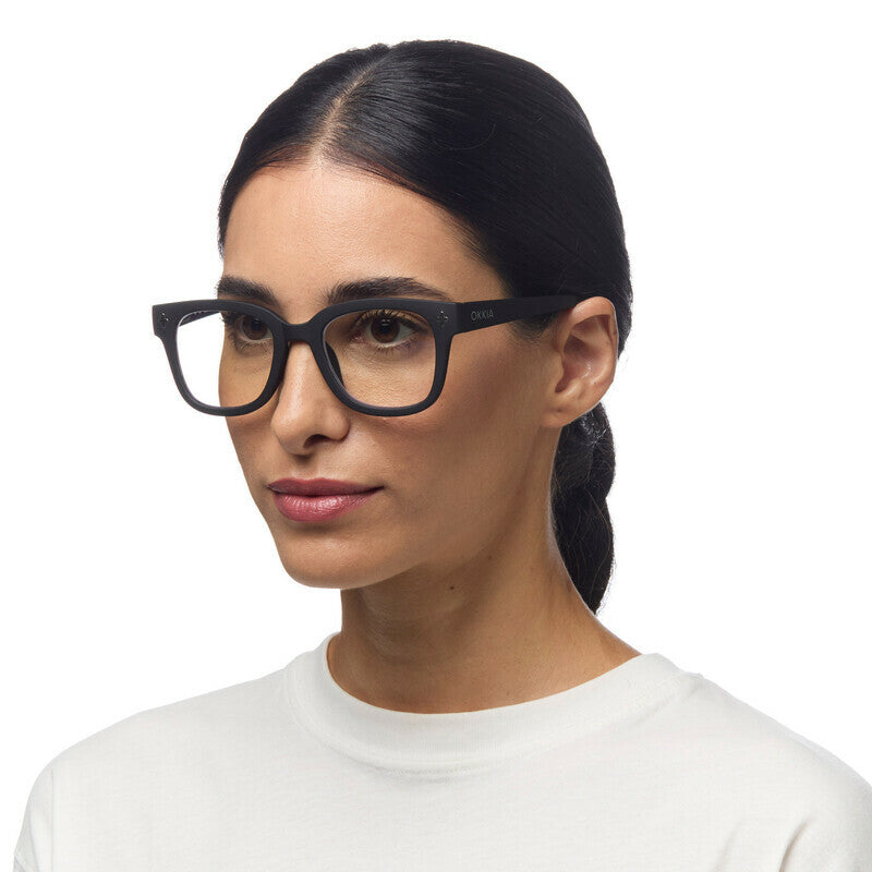 okkia okkia occhiale da lettura mod giovanni anti luce blu magframe nero grigio diottrie 1 50 ean 8053806019051