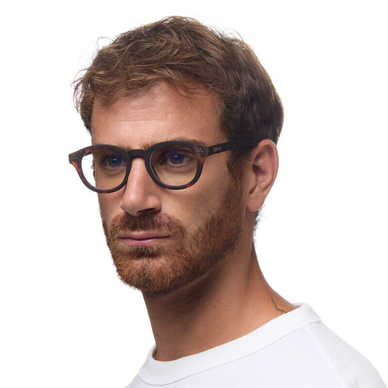 okkia okkia occhiale da lettura mod nashville premontato soft touch spring anti luce blu havana diottrie 1 50 ean 8056211374999