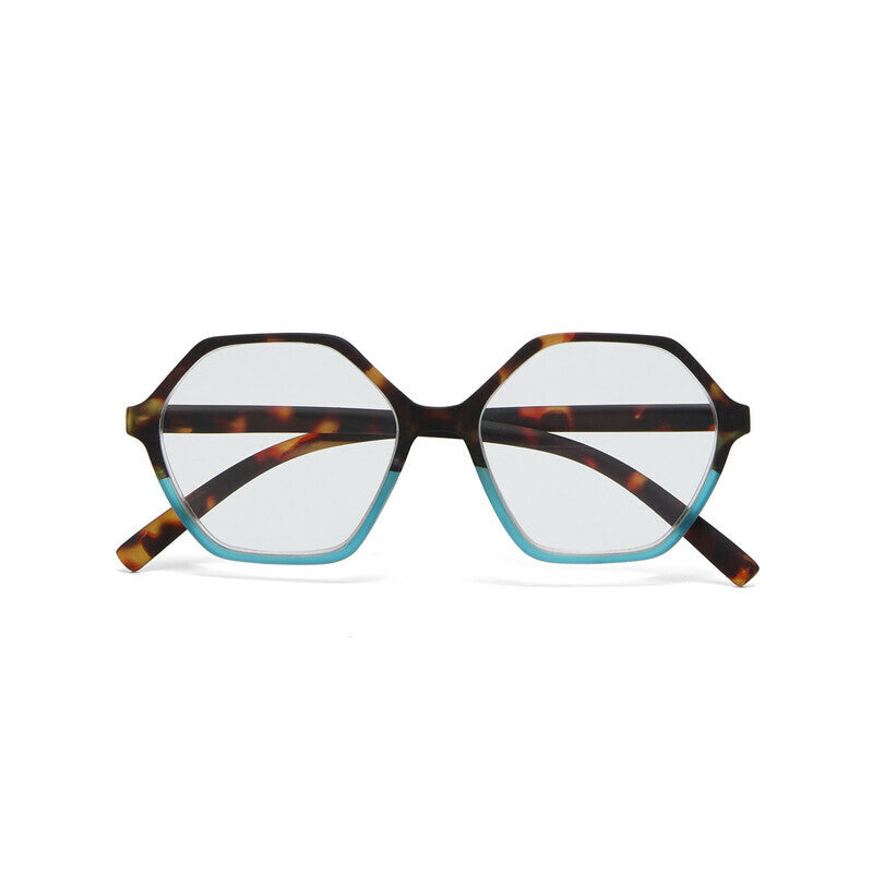 okkia okkia occhiale da lettura mod valencia premontato soft touch spring anti luce blu havana blue diottrie 3 00 ean 8056211374647