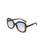 okkia okkia occhiale da sole premontato butterfly mod anna soft touch havana lenti blue pink ean 8056211374265