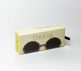 okkia okkia occhiale da sole premontato mod monica round havana yellow ean 8052862288999
