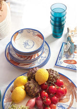 rose tulipani rose tulipani set 2 piatti fondi ocean line melamina d 19 cm ean 8018594611153