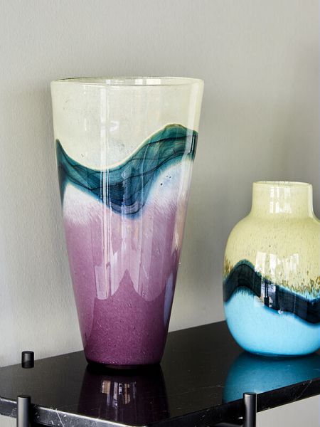 tognana tognana vaso bombato azzurro h 20 cm design sonic ean 8056444354140