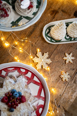 guzzini guzzini vassoio tondo grande natalizio harmonia melamina d 4550 cm table decor bianco rosso ean 8008392412847