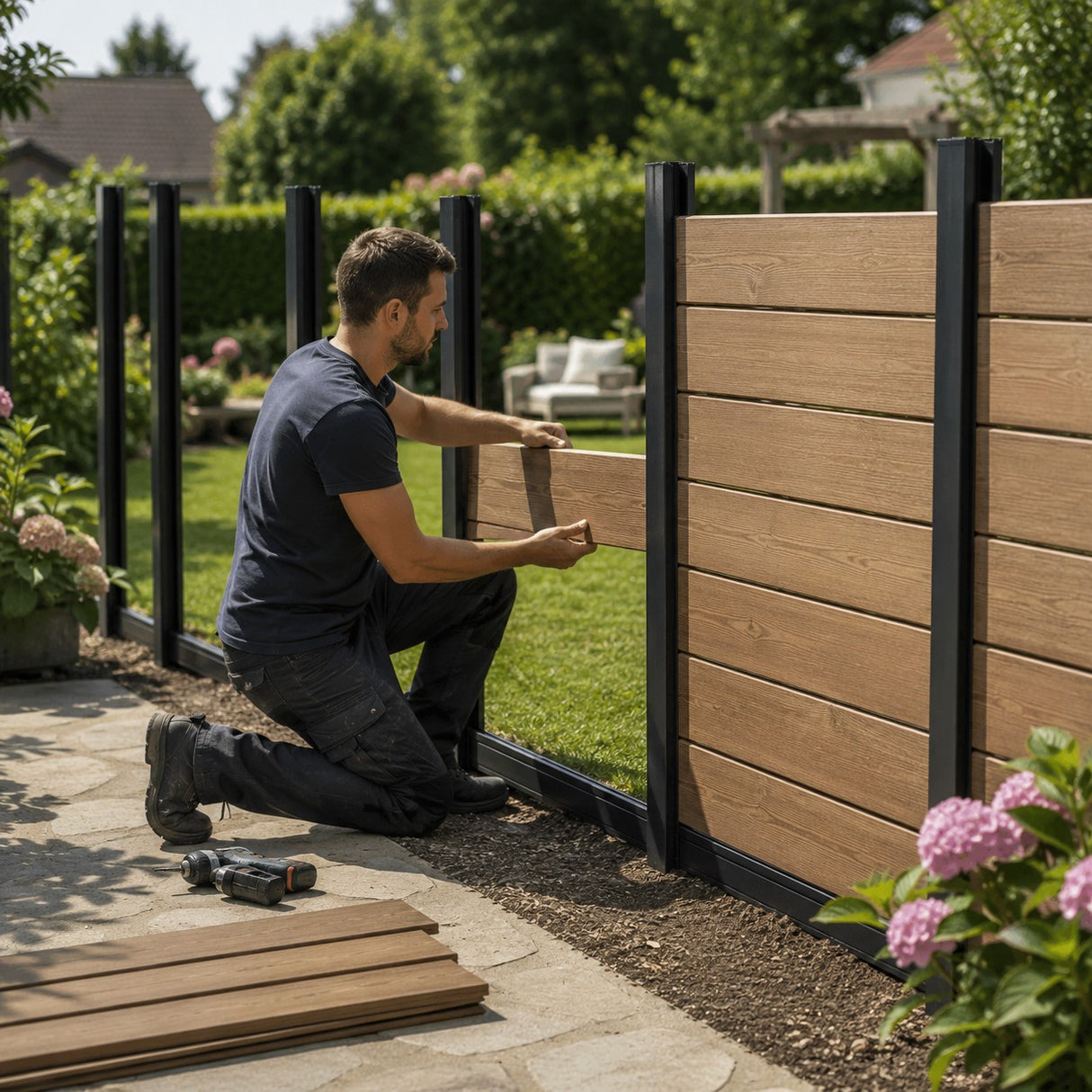 larcolaio larcolaio palo doppio recinzione ami h 146cm antracite opaco ean 8004944442218
