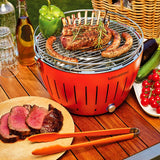 lotusgrill lotusgrill barbecue portatile 43 5 x 43 5 x 25 7 cm per esterno arancione ean 4260023010929