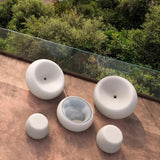 plust plust sgabello boom basso light h 40 cm l 51 cm bianco light