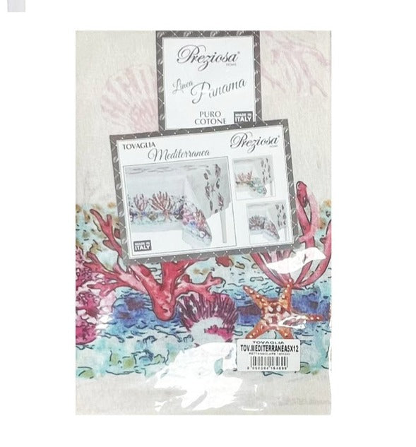 preziosa home preziosa home tovaglia loneta 140 x 360 cm stampata corallo ass cotone 1 pz ean 8050264164705