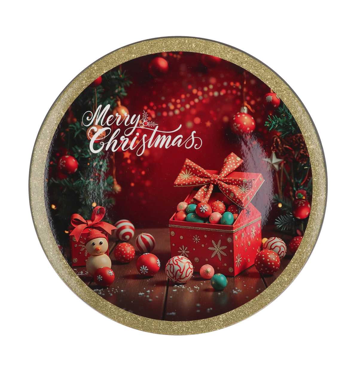 regalo italiano regalo italiano sottopiatto merry christmas natale tondo plastica d 33 cm ass multicolor 1 pz ean 8057586115118