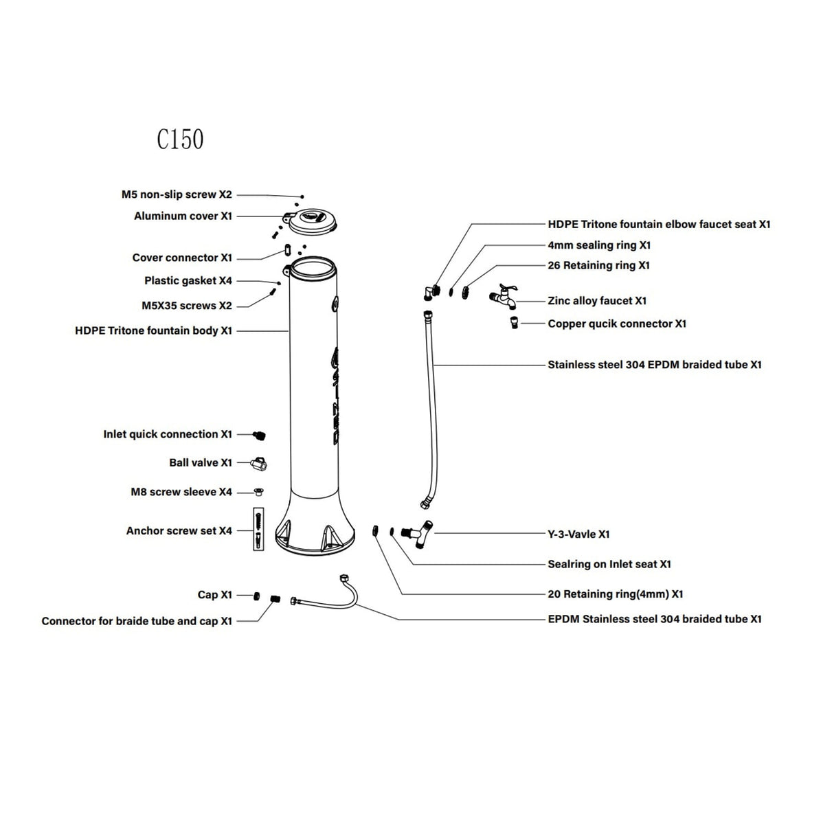 immagine-6-sined-tritone-fontanella-da-giardino-in-hdpe-con-gancio-portagomma-h-100-cm-tortora-ean-8025431017924