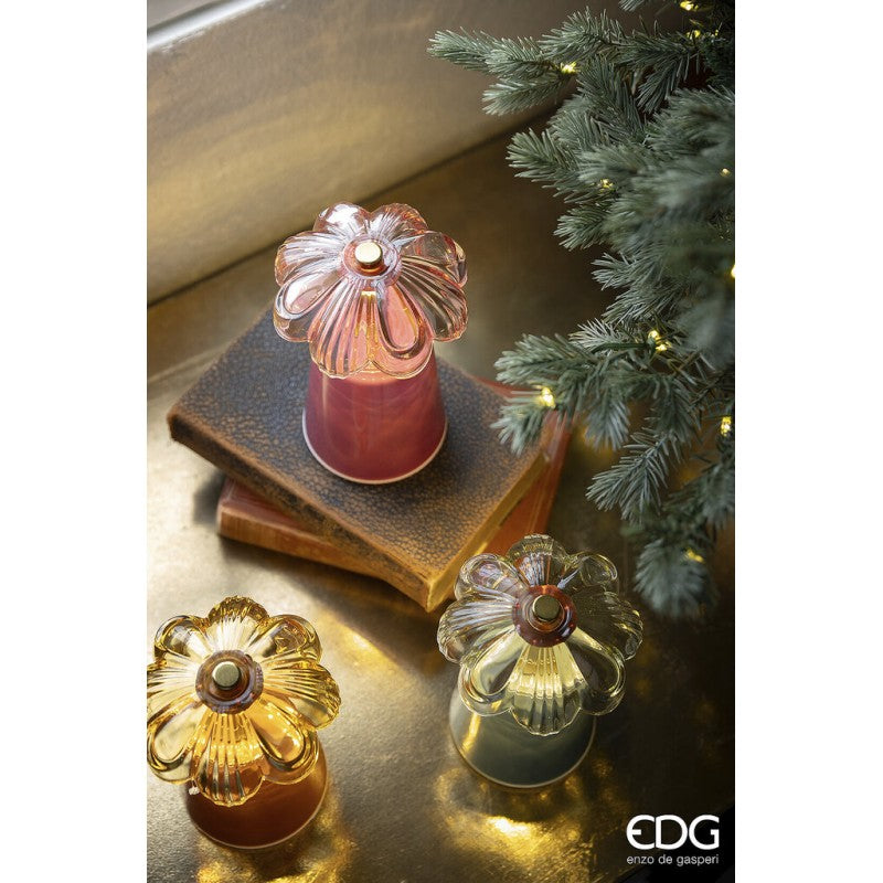 edg enzo de gasperi edg enzo de gasperi lampada da tavolo lily h 1750 cm d 11 cm ip20 bianco scatola regalo ean 8059824607805