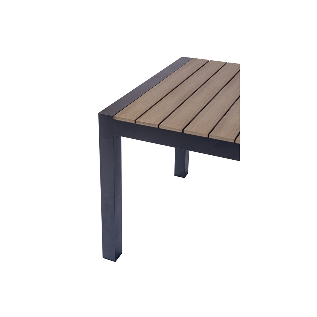 moia greenwood moia greenwood tavolo arenzano allungabile 211 276 x 100 cm in alluminio antracite con piano effetto legno design moderno ean 8013054838026