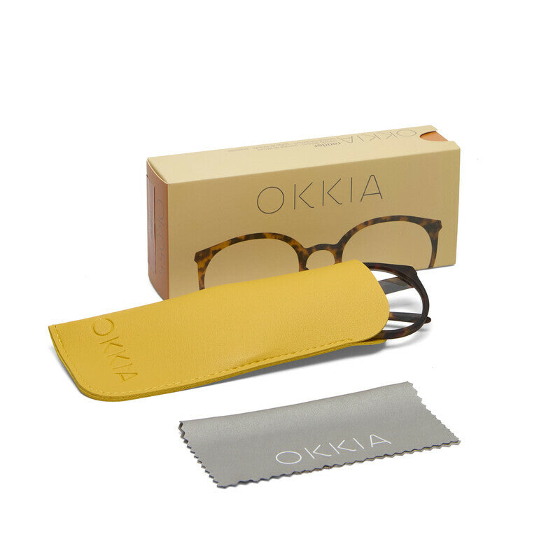 okkia okkia occhiale da lettura mod bologna premontato soft touch classic havana diottrie 3 00 ean 8056211374142