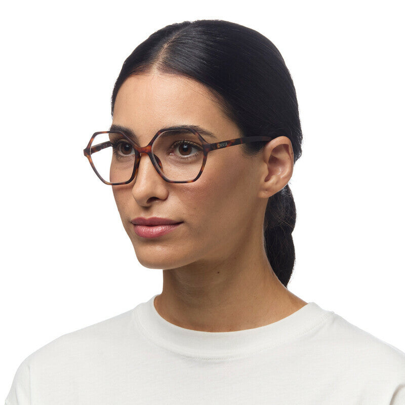 okkia okkia occhiale da lettura mod valencia premontato soft touch spring anti luce blu havana diottrie 1 50 ean 8056211374210