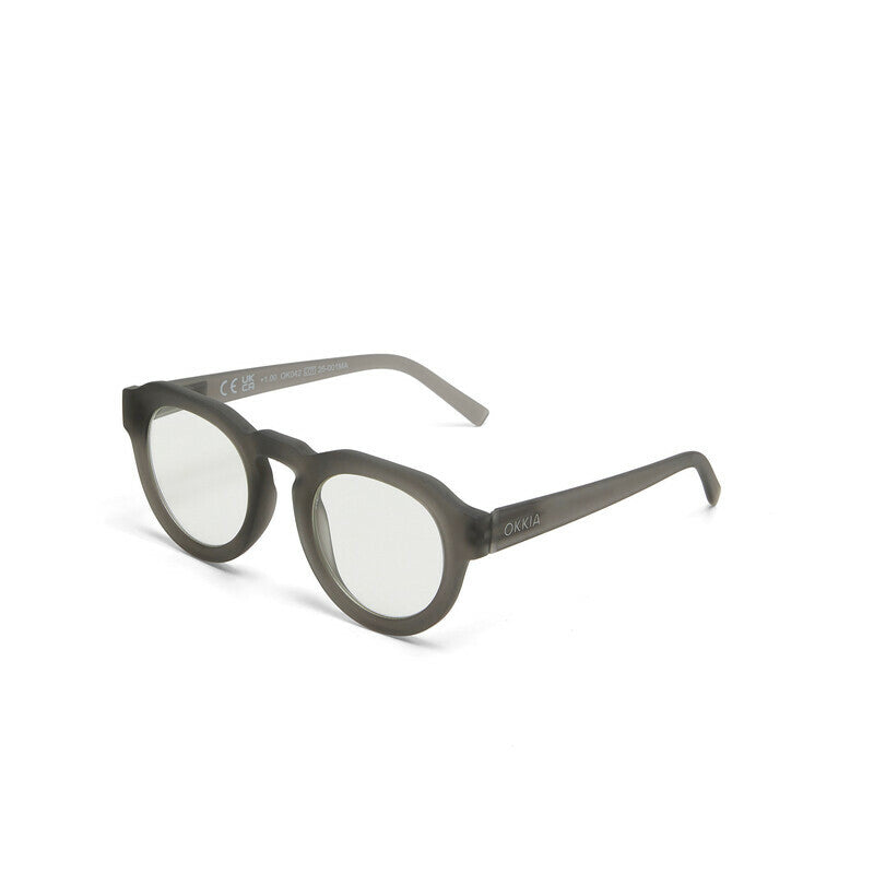 okkia okkia occhiale da lettura mod zeno premontato soft touch translucent smoke diottrie 3 00 ean 8056211375477