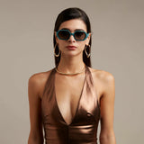 okkia okkia occhiale da sole premontato esagonale mod andrea green ean 8055773198104