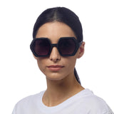 okkia okkia occhiale da sole premontato esagonale mod emma black ean 8055773193840