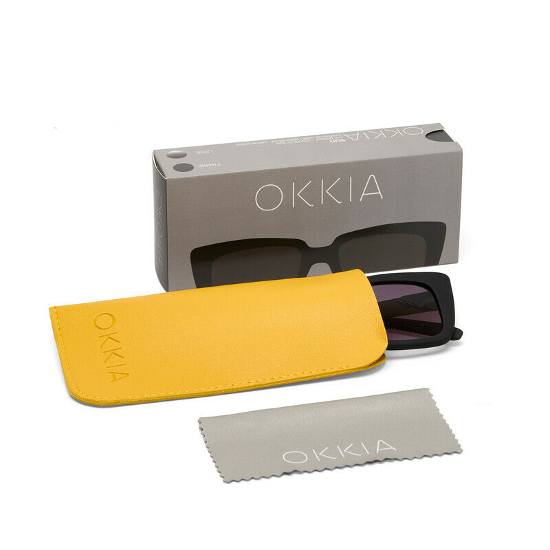 okkia okkia occhiale da sole premontato mod elba soft touch black lenti black ean 8056211371219