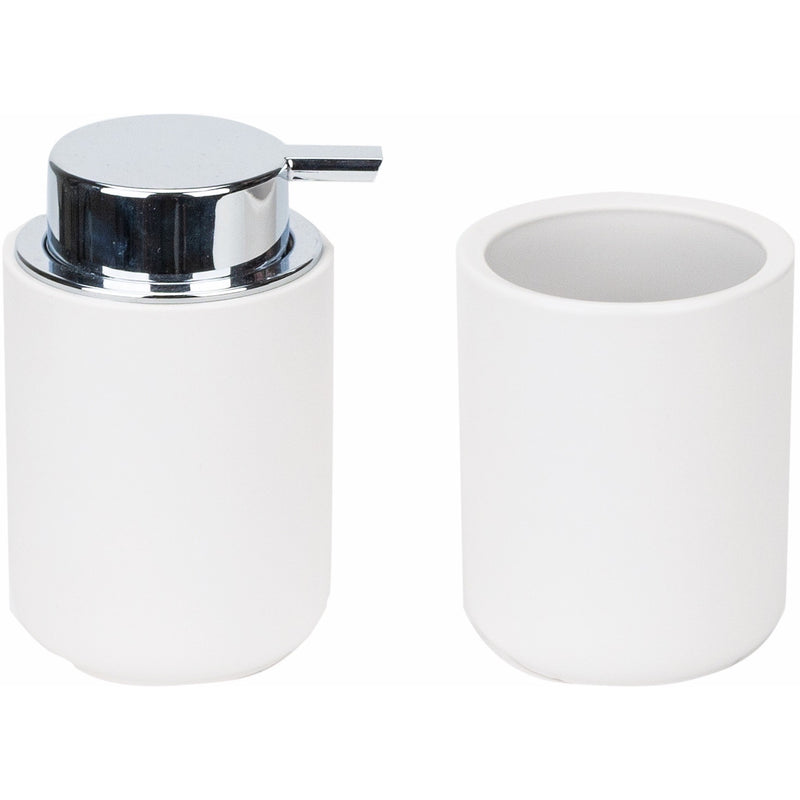 regalo italiano regalo italiano set bagno 2 pezzi in ceramica ass dispenser sapone e bicchiere 1 pz ean 8021785600584