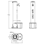 immagine-7-sined-kit-tritone-kit-composto-da-fontana-e-secchiello-da-5-litri-in-polietilene-rosso-ean-8025431018310