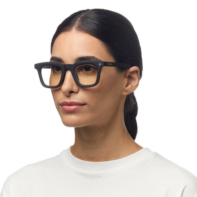 okkia okkia occhiale da lettura mod firenze premontato soft touch black diottrie 1 50 ean 8056211374746