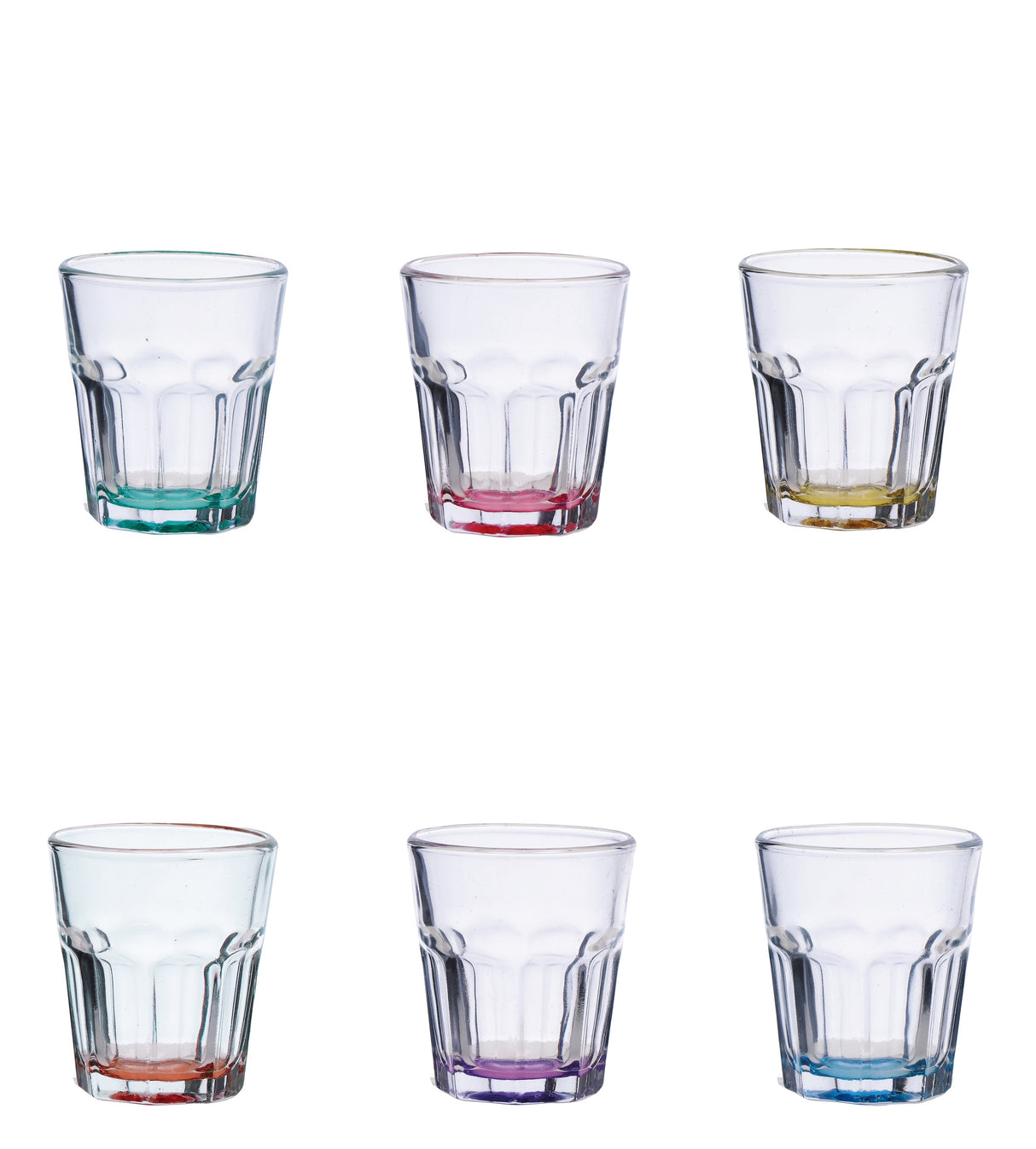 regalo italiano regalo italiano set 6 bicchierini neto 55 cl vetro colorato ean 8057586141001